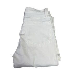 J. Crew white size 27 curvy full length Demi boots Denim Pants NWT